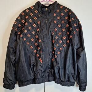 Westbound Windbreaker Gold, Red, & Black Plaid Size 2X